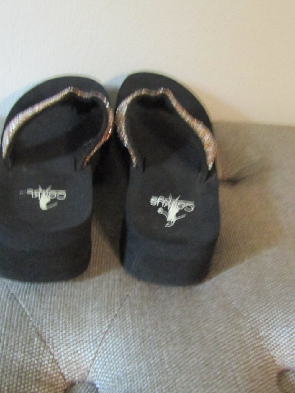 Corkys Salvang Jewel Wedge Flip Flop Sandals - Picture 6 of 8